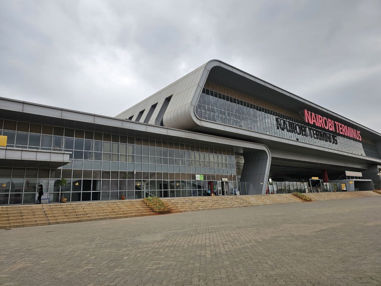 Wide exterior view of the SGR station building